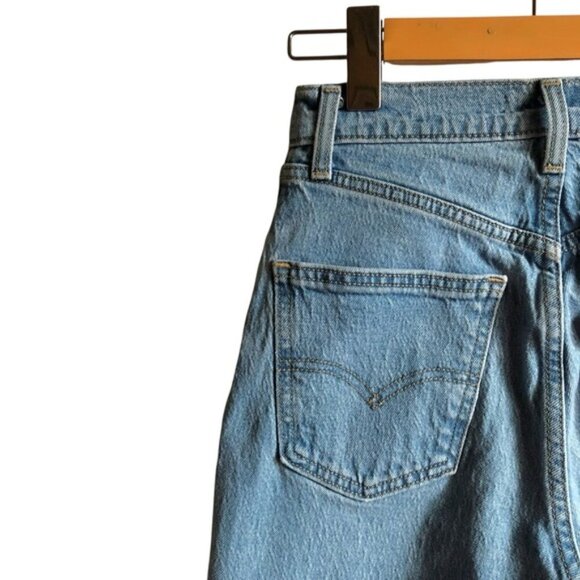 Levi’s 70s High Slim Straight Jeans Size 24 Light Wash Vintage Stonewash Style - Picture 10 of 15